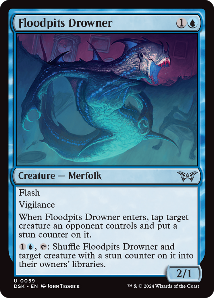 Floodpits Drowner (DSK-059) [Duskmourn: House of Horror] Foil