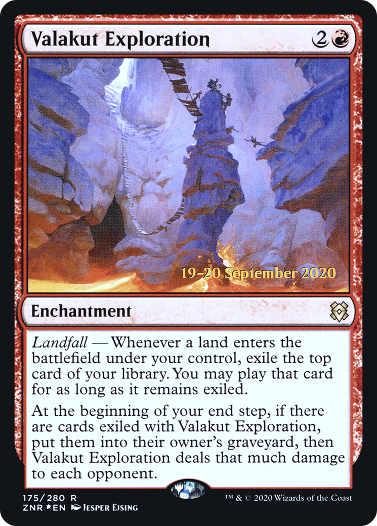 Valakut Exploration (PRE-175S) [Zendikar Rising Promos] Foil