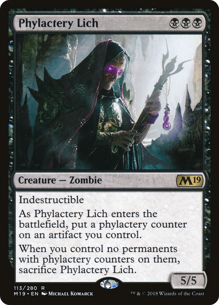 Phylactery Lich (M19-113) [Core Set 2019] Foil