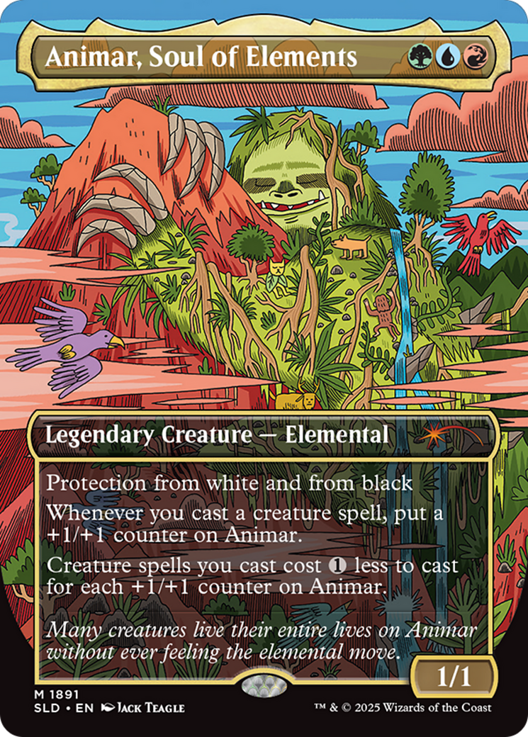 Animar, Soul of Elements (SLD-1891) [Secret Lair Drop] (Borderless) Foil