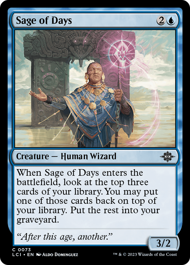 Sage of Days (LCI-073) [The Lost Caverns of Ixalan] Foil