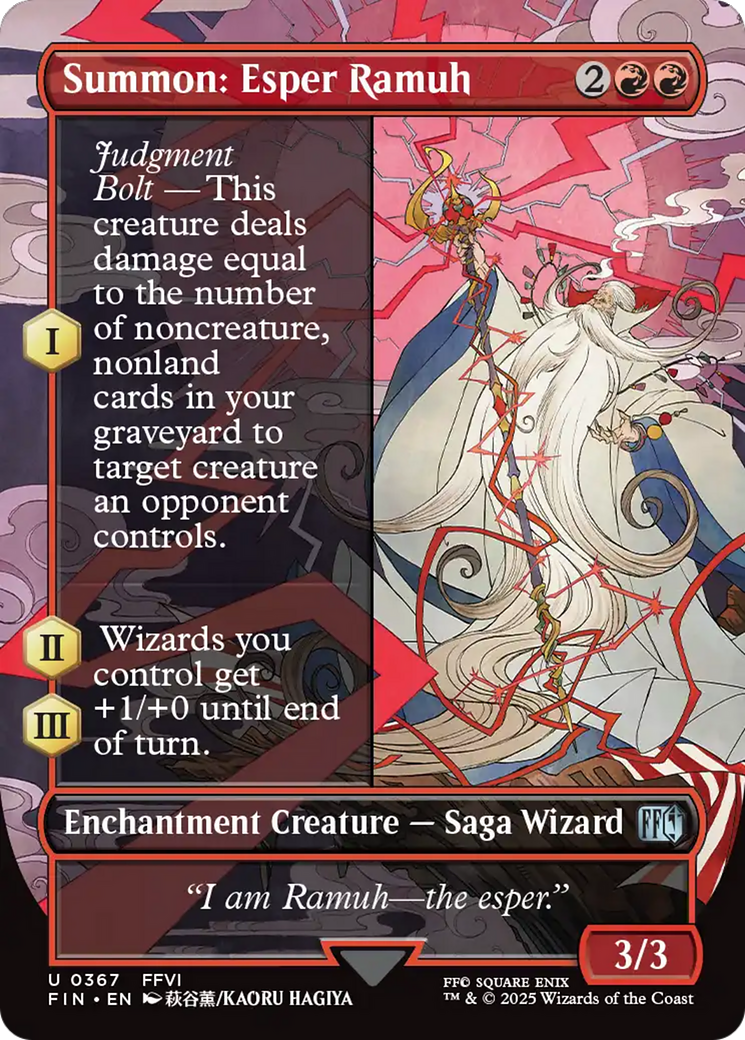 Summon: Esper Ramuh (Borderless) (FIN-367) [FINAL FANTASY] (Borderless)
