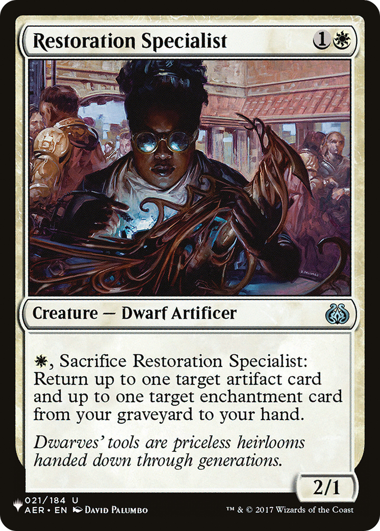 Restoration Specialist (LIST-AER-21) [The List]