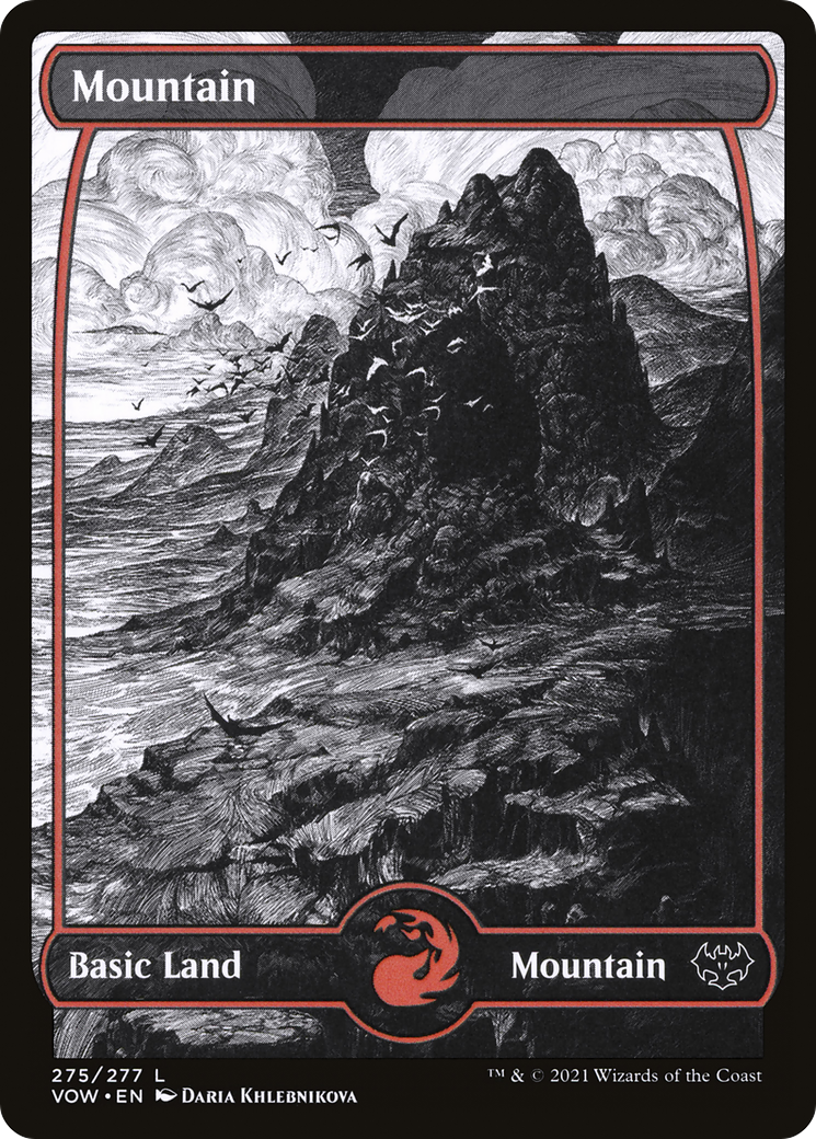 Mountain (VOW-275) (Showcase) [Innistrad: Crimson Vow]
