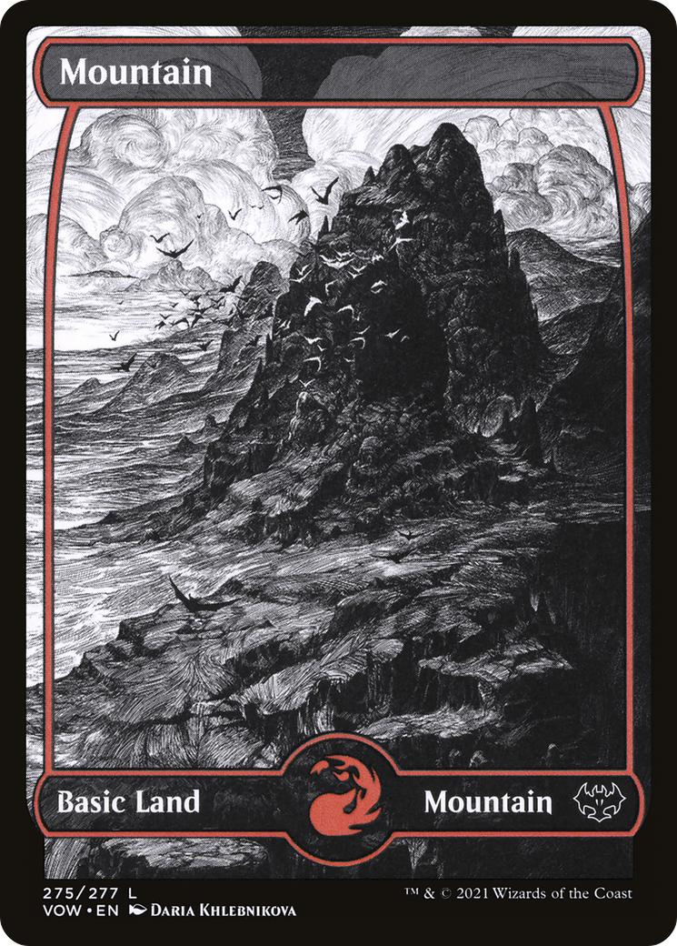 Mountain (VOW-275) [Innistrad: Crimson Vow]: (Showcase) Foil