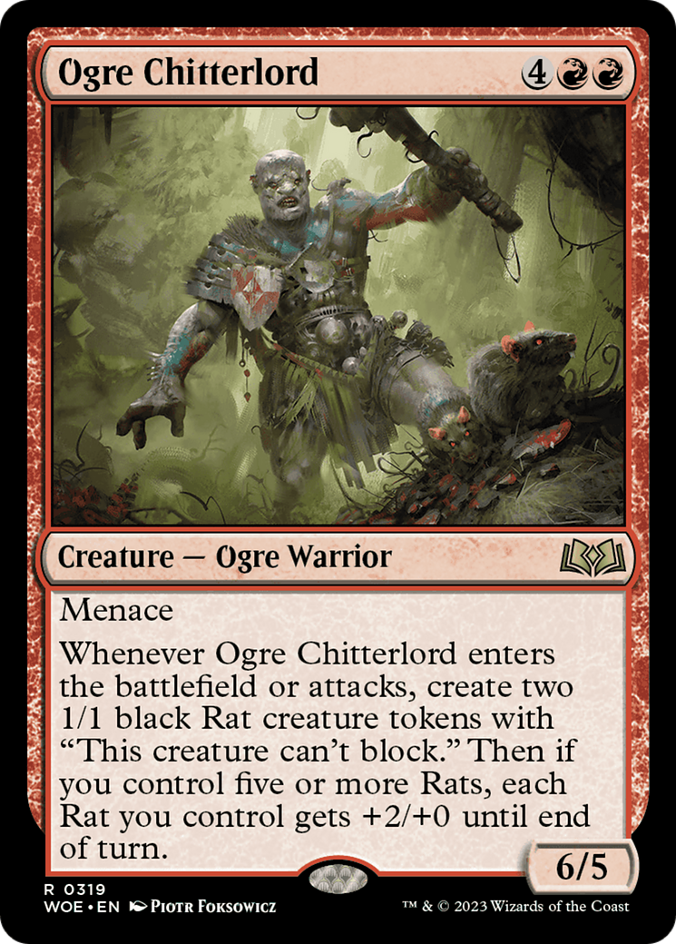 Ogre Chitterlord (WOE-319) [Wilds of Eldraine] Foil