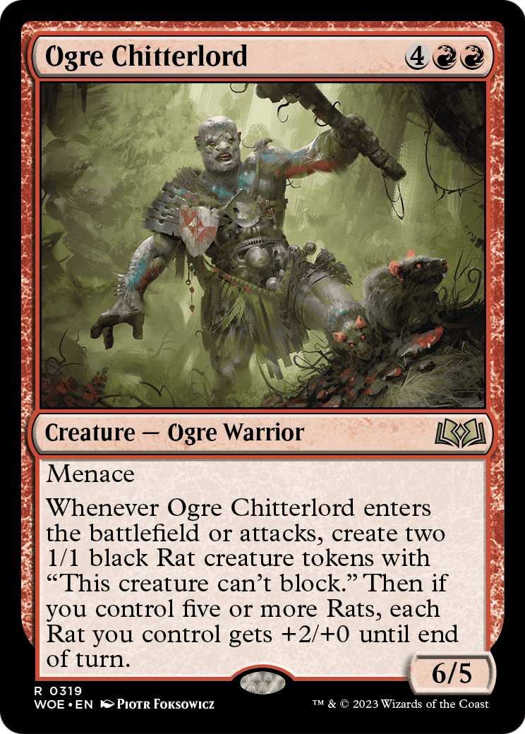 Ogre Chitterlord (WOE-319) [Wilds of Eldraine] Foil