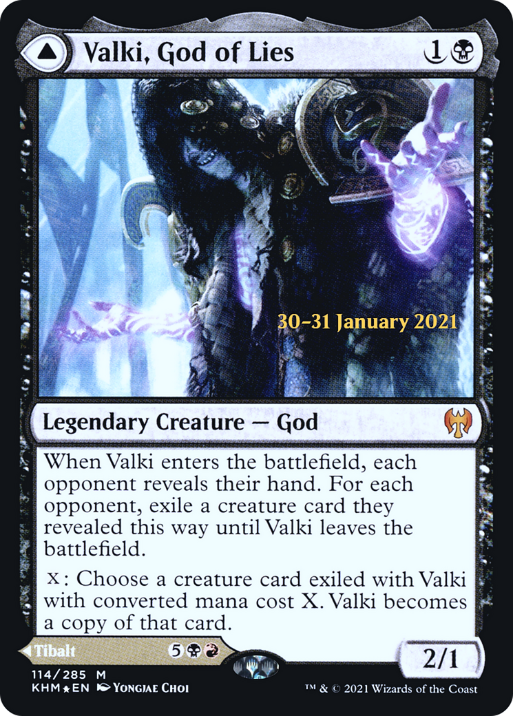 Valki, God of Lies (PRE-114S) [Kaldheim Promos] Foil