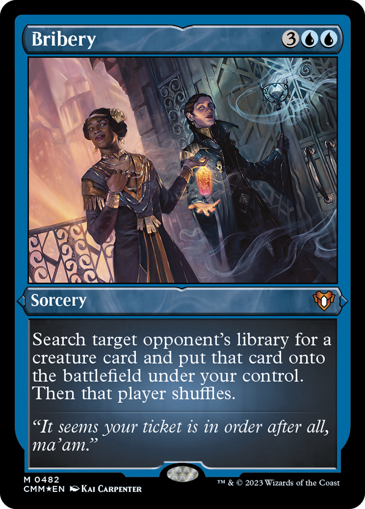 Bribery (CMM-482) [Commander Masters] Etched Foil