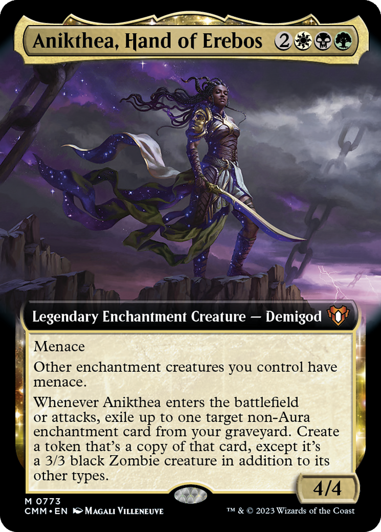 Anikthea, Hand of Erebos (CMM-773) [Commander Masters]: (Extended Art, enchantment)