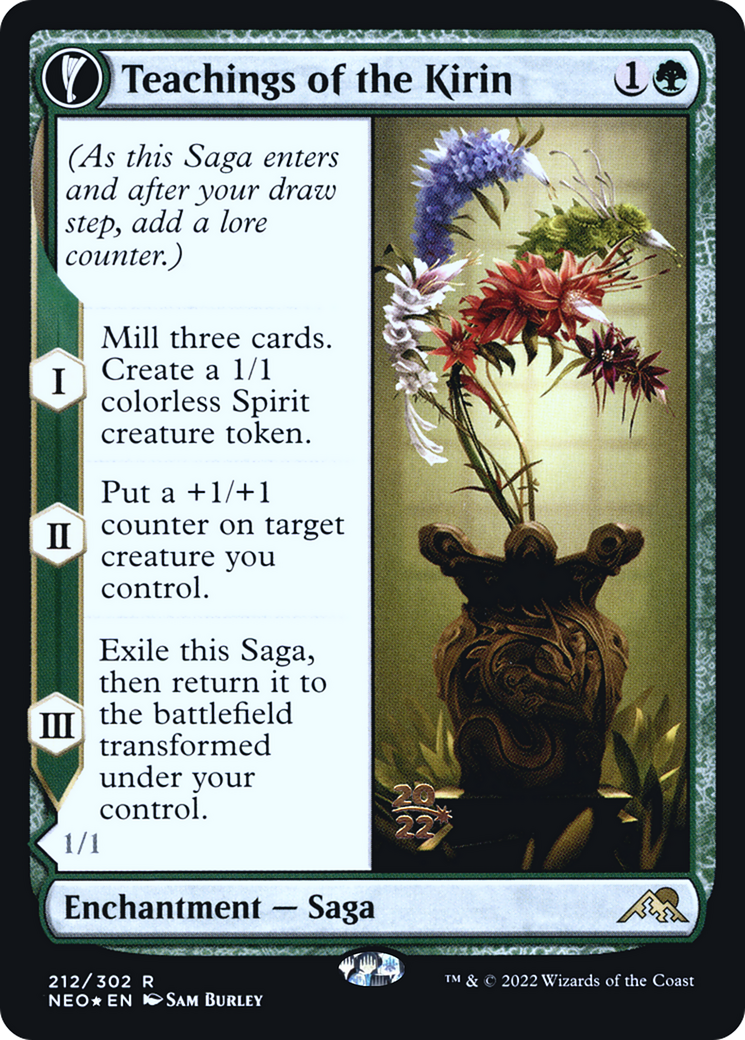 Teachings of the Kirin (PRE-212) [Kamigawa: Neon Dynasty Promos] Foil