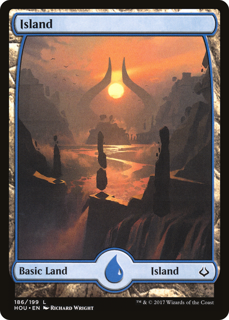 Island (186) - Full Art (HOU-186) [Hour of Devastation]