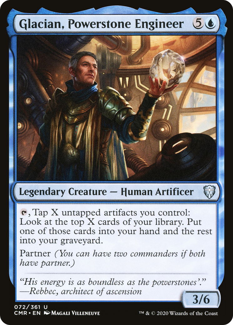 Glacian, Powerstone Engineer (CMR-072) [Commander Legends]