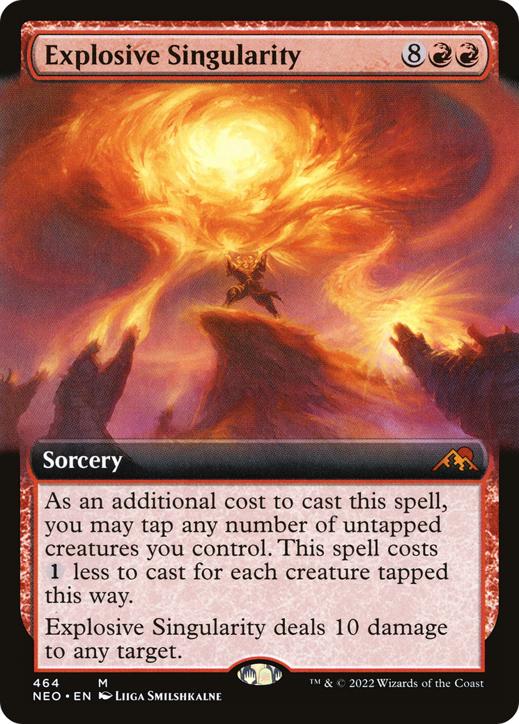 Explosive Singularity (NEO-464) [Kamigawa: Neon Dynasty]: (Extended Art) Foil