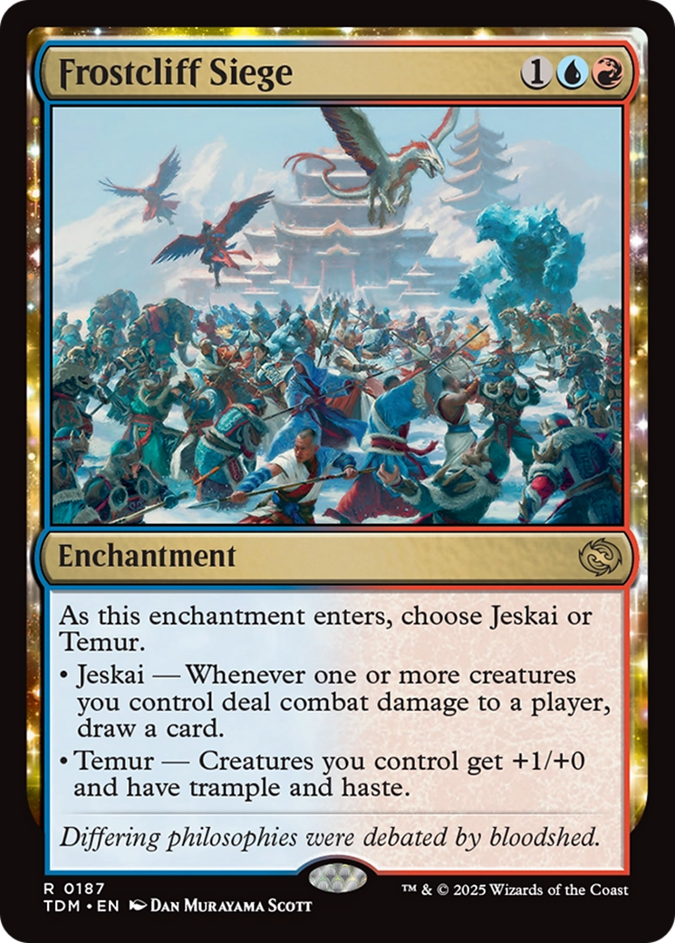 Frostcliff Siege (TDM-187) [Tarkir: Dragonstorm]: (enchantment)
