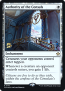 Authority of the Consuls (PRE-137S) [Foundations Promos]: (enchantment) Foil