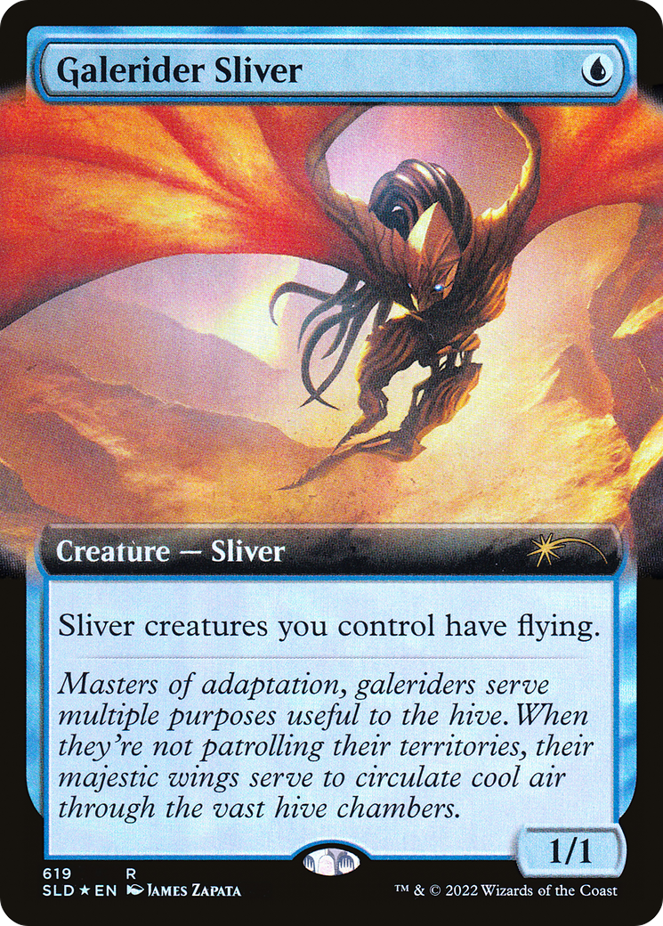 Galerider Sliver (Extended Art) (SLD-619) [Secret Lair Drop] Foil
