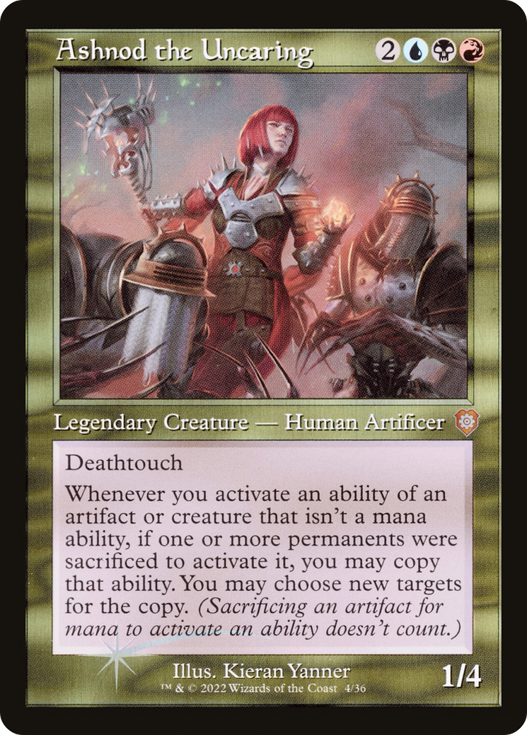 Ashnod the Uncaring (Retro Frame) (BRC-004) [The Brothers' War Commander]