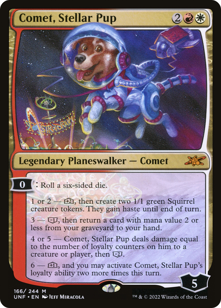 Comet, Stellar Pup (UNF-166) [Unfinity] Foil