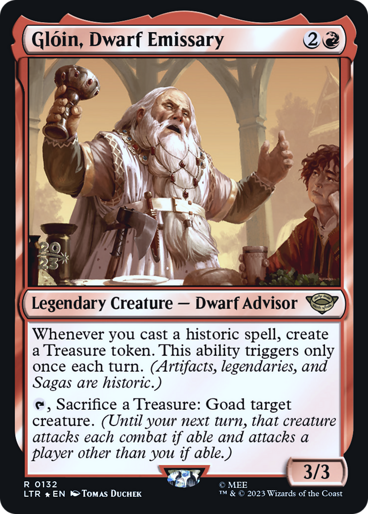Glóin, Dwarf Emissary (PRE-132S) [Tales of Middle-earth Promos] Foil
