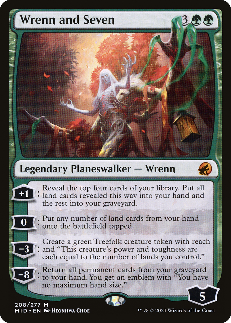 Wrenn and Seven (MID-208) [Innistrad: Midnight Hunt] Foil