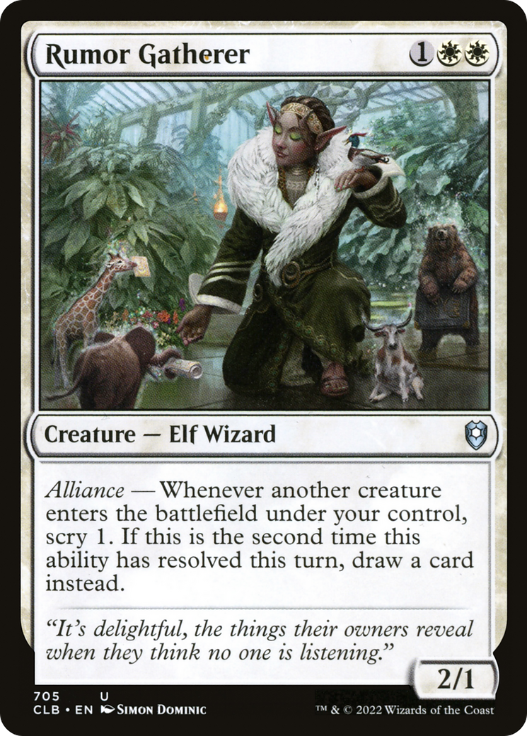 Rumor Gatherer (CLB-705) [Commander Legends: Battle for Baldur's Gate]