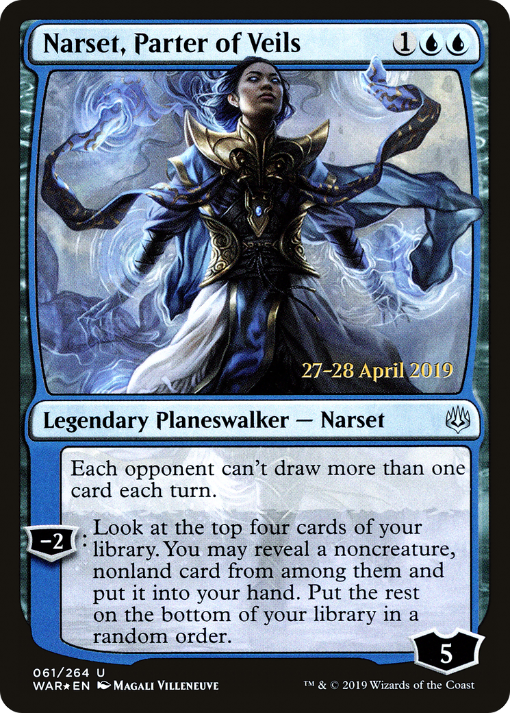 Narset, Parter of Veils (PRE-61S) [War of the Spark Promos] Foil