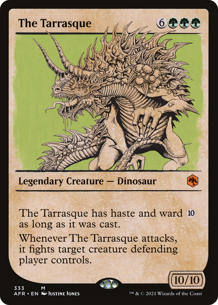 The Tarrasque (AFR-333) [Adventures in the Forgotten Realms]: (Showcase) Foil