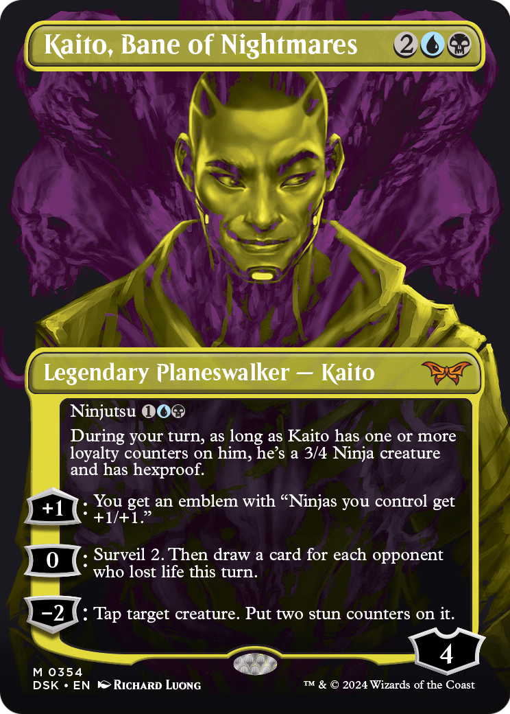 Kaito, Bane of Nightmares (Showcase) (DSK-354) (Borderless) [Duskmourn: House of Horror]