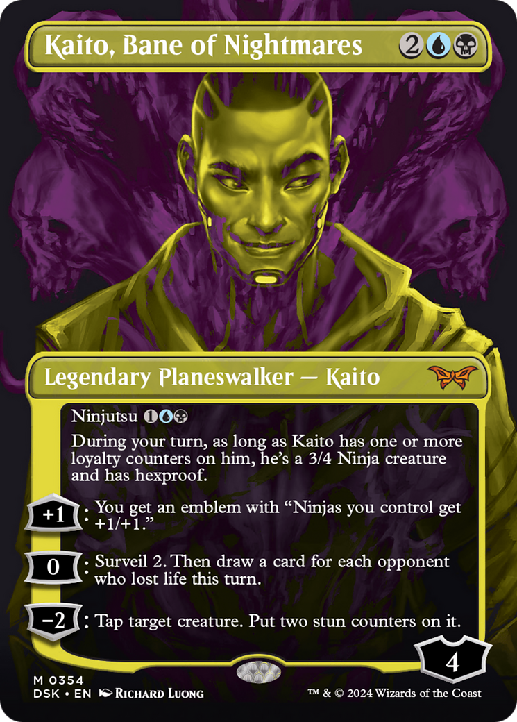 Kaito, Bane of Nightmares (DSK-354) [Duskmourn: House of Horror] (Borderless) Foil