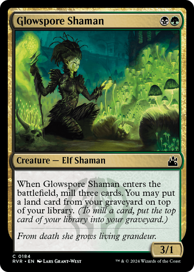 Glowspore Shaman (RVR-184) [Ravnica Remastered]