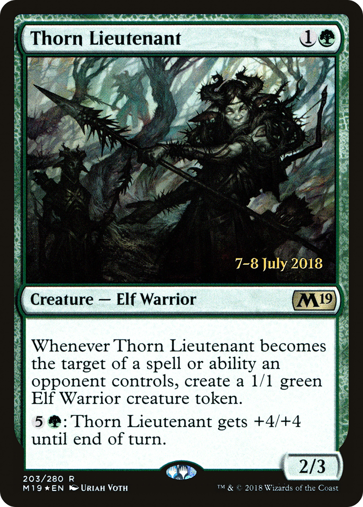 Thorn Lieutenant (PRE-203S) [Core Set 2019 Promos] Foil