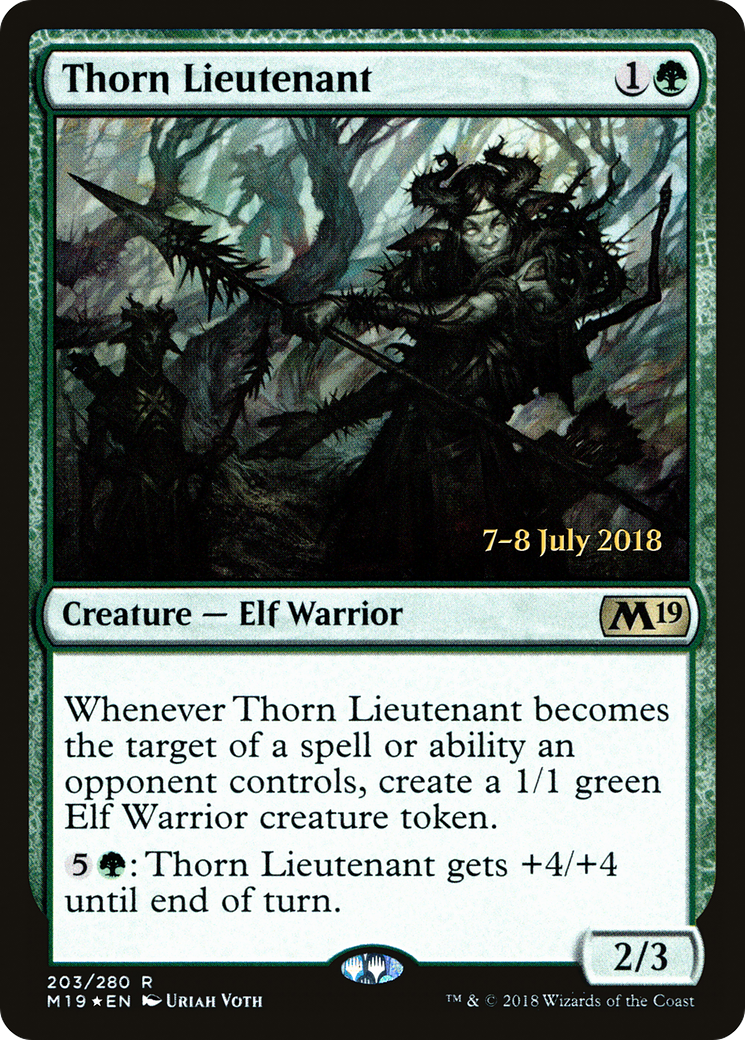 Thorn Lieutenant (PRE-203S) [Core Set 2019 Promos] Foil