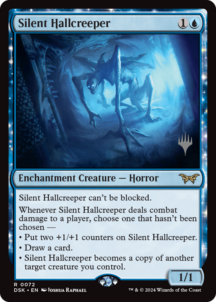 Silent Hallcreeper (PPDSK-72P) [Duskmourn: House of Horror Promos]: (enchantment) Foil