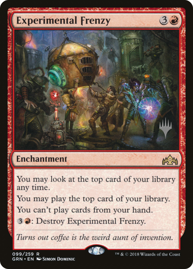 Experimental Frenzy (PPM20-99P) [Promo Pack: Guilds of Ravnica Promos]