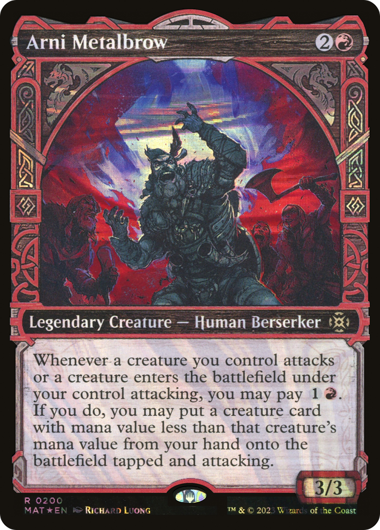 Arni Metalbrow (Halo Foil) (MAT-200) (Showcase) [March of the Machine: The Aftermath] Foil
