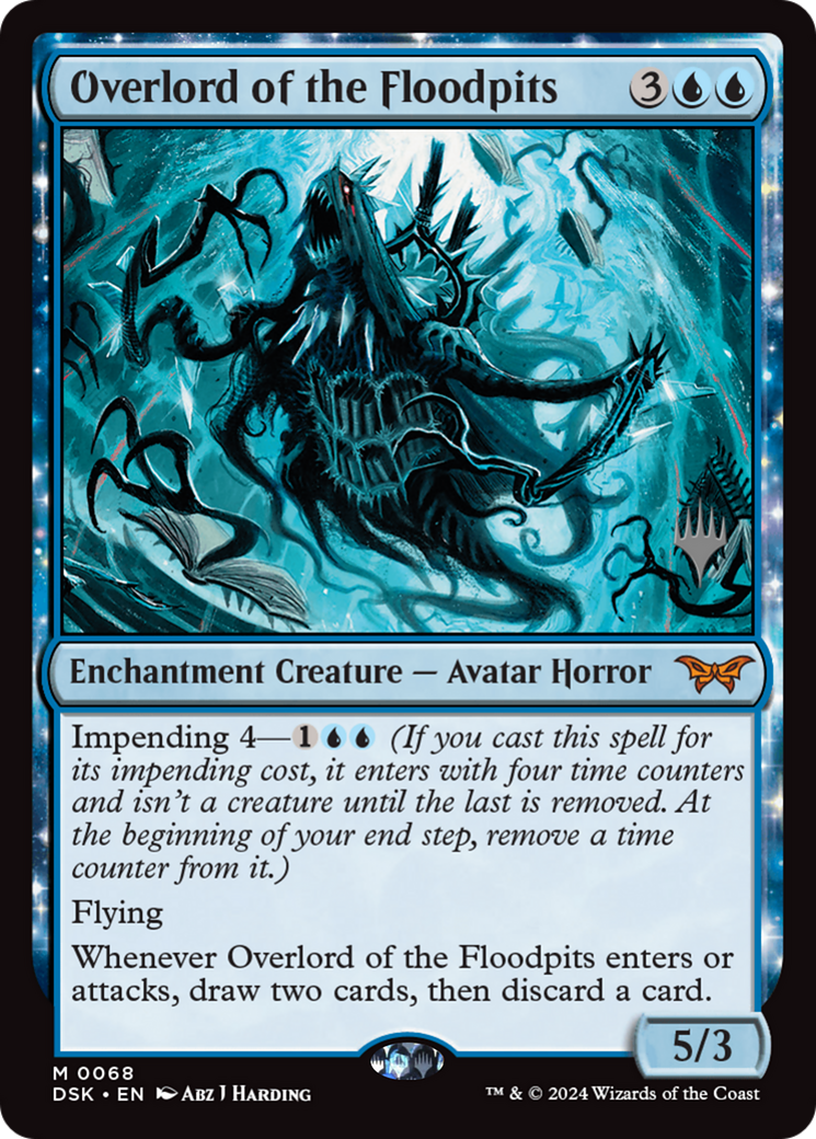 Overlord of the Floodpits (PPDSK-068) [Promo Pack: Duskmourn: House of Horror Promos]