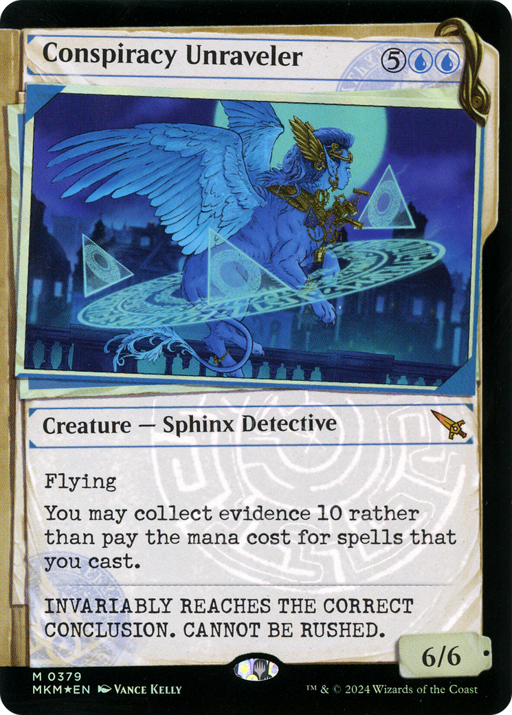 Conspiracy Unraveler (Showcase) (Invisible Ink) (MKM-379) [Murders at Karlov Manor] Foil