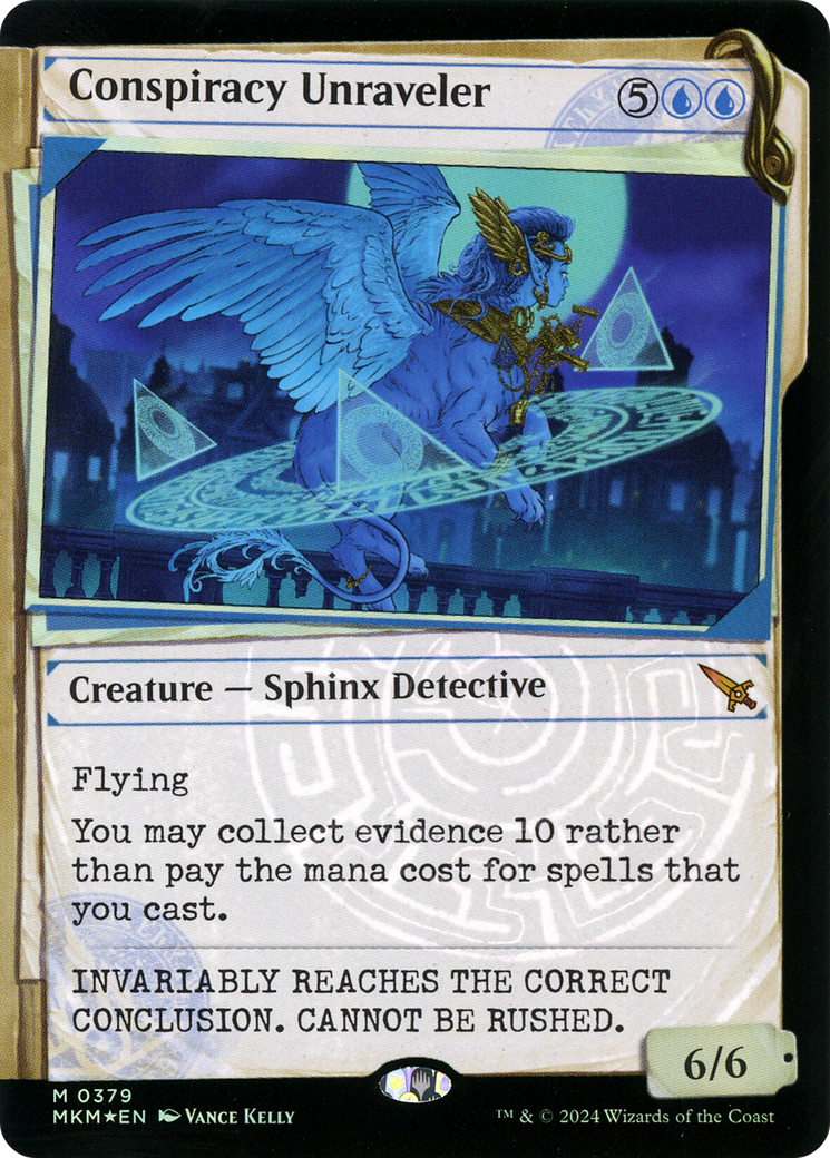 Conspiracy Unraveler (MKM-379) [Murders at Karlov Manor]: (Showcase) Foil