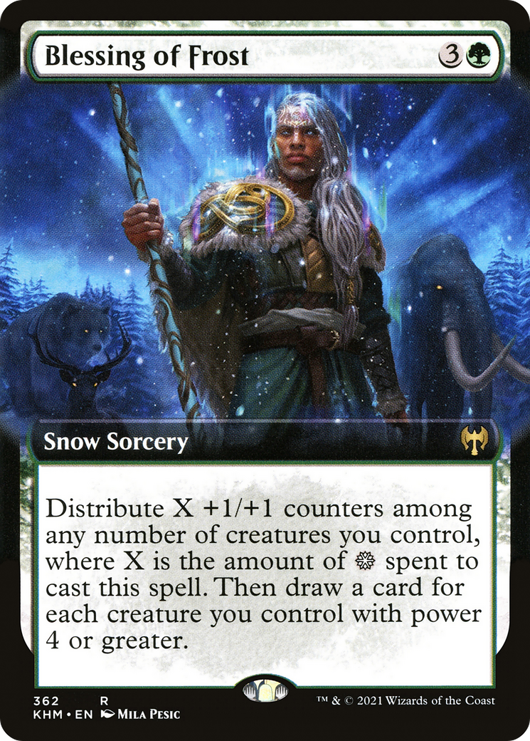 Blessing of Frost (KHM-362) [Kaldheim]: (Extended Art, snow)
