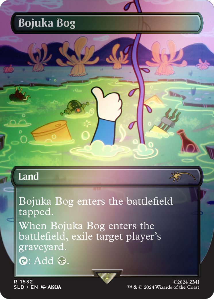 Bojuka Bog (Rainbow Foil) (SLD-1532★) (Borderless) [Secret Lair Drop] Foil