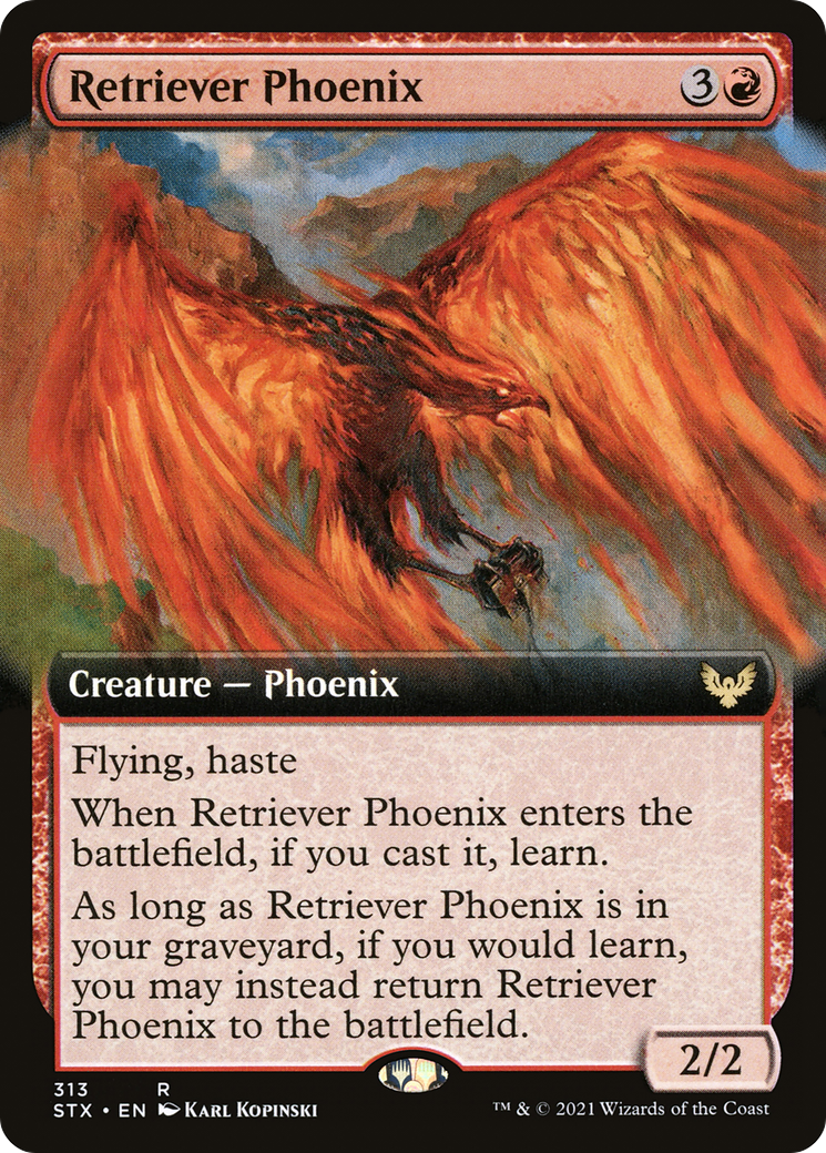 Retriever Phoenix (Extended Art) (STX-313) [Strixhaven: School of Mages]