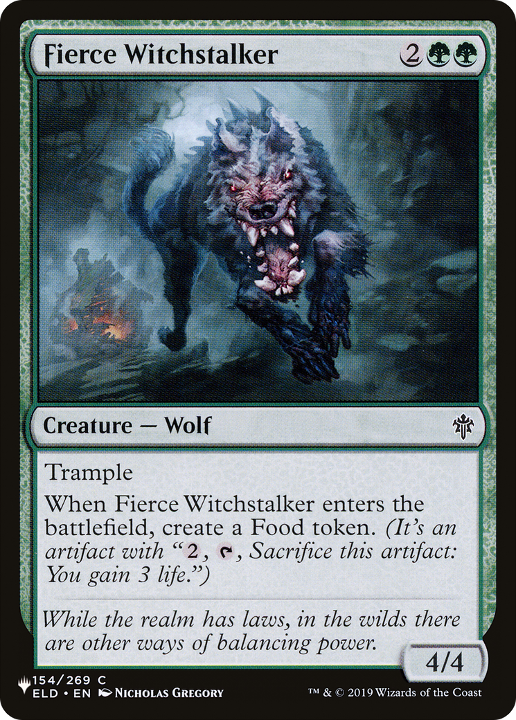 Fierce Witchstalker (LIST-ELD-154) [The List]