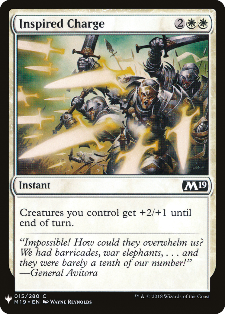 Inspired Charge (LIST-M19-15) [The List]