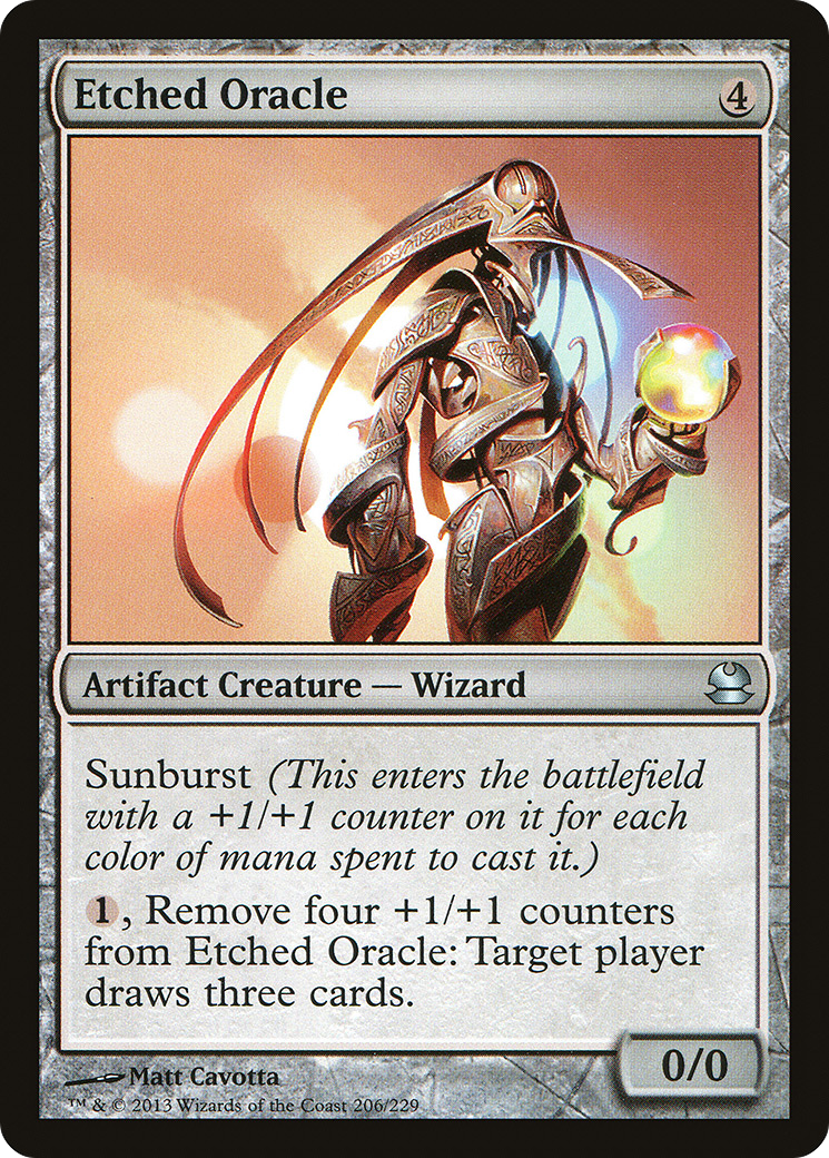 Etched Oracle (MMA-206) [Modern Masters] Foil