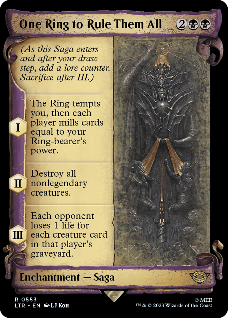 One Ring to Rule Them All (Showcase Scrolls) (LTR-553) [The Lord of the Rings: Tales of Middle-earth]