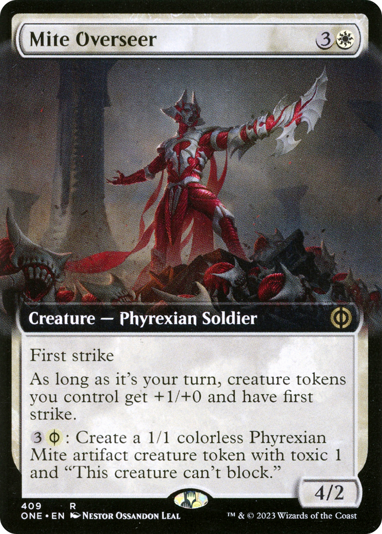 Mite Overseer (Extended Art) (ONE-409) [Phyrexia: All Will Be One] Foil