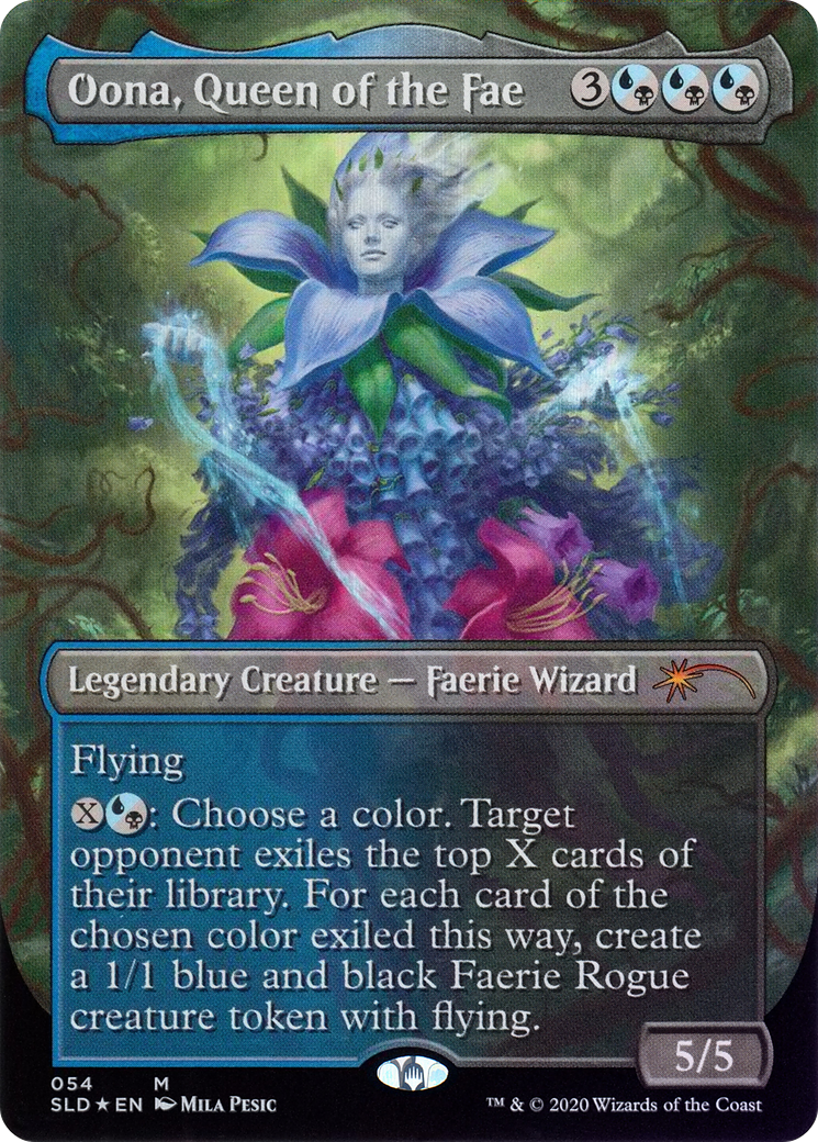Oona, Queen of the Fae (SLD-054) (Borderless) [Secret Lair Drop] Foil