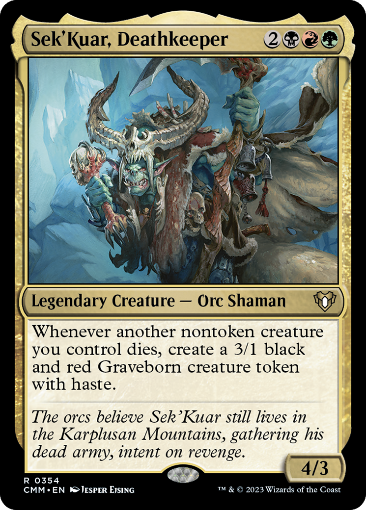 Sek'Kuar, Deathkeeper (CMM-354) [Commander Masters] Foil
