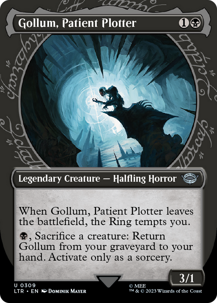 Gollum, Patient Plotter (Showcase) (LTR-309) (Borderless) [The Lord of the Rings: Tales of Middle-earth]